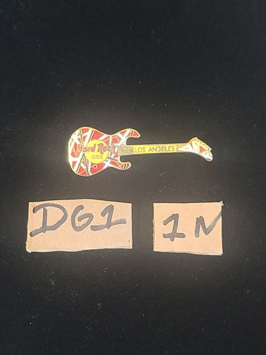 Hard Rock Cafe *Los Angeles* Eddie Van Halen Kramer Guitar Pin Collectable RARE - Picture 3 of 3