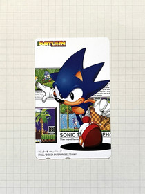 1997 Sonic the Hedgehog Japanese Phone Card SEGA Saturn Magazine Sonic Jam Gift