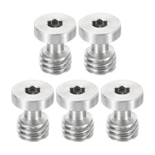 5Pcs 3/8"-16 Thread 16mm L Camera Quick Release Screw Stainless Steel Hex