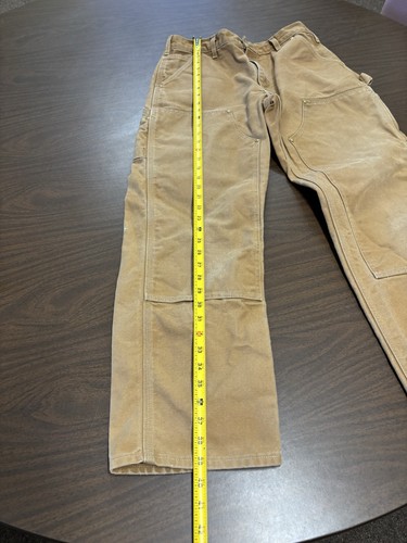 Carhartt Pants Mens 34 x 30 Brown B01-M Loose Fit Utility Carpenter Jeans Work - Picture 11 of 21