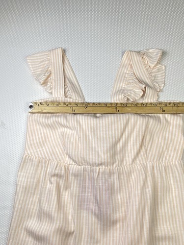 Ingrid & Isabel Maternity Flutter Tank Top Tie Back White Peach Bow Small - Picture 13 of 16