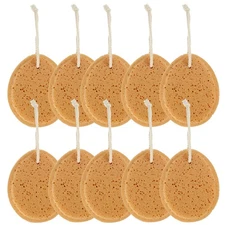 10 Pcs Bath Sponge Shower Exfoliator Sponge Honeycomb Design Body Scrubber