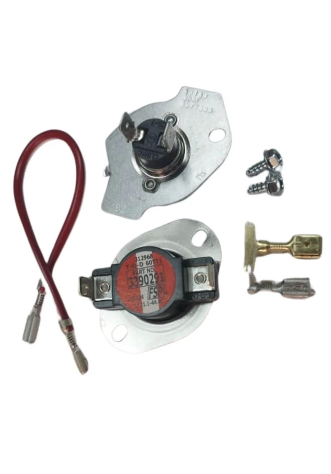 279816 Kit de termostato para secadora Whirlpool 3977393 2651 3399848 3390291 E Foto 2 de 4