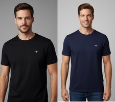 GANT MENS BRAND NEW SHORT SLEEVE CREW NECK  T-SHIRT