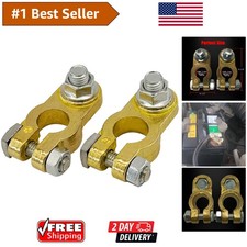Corrosion-Resistant Top Post Battery Terminals - Easy Install, 1 Pair