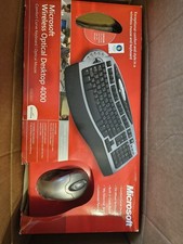 Microsoft Wireless Optical Desktop 4000 Comfort Curve Wireless Keyboard  Mouse