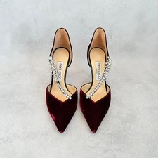 jimmy choo Crystal Velvet Pumps
