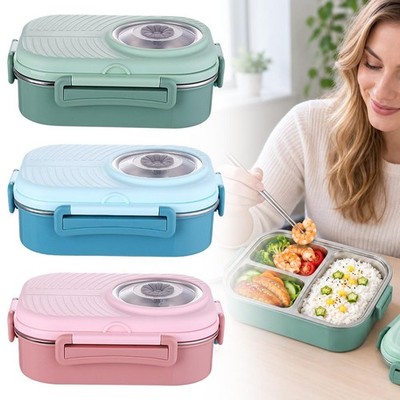 1000 ml Lunchbox  Auslaufsichere Lsolierbox Edelstahl-Lebensmittelbehälter