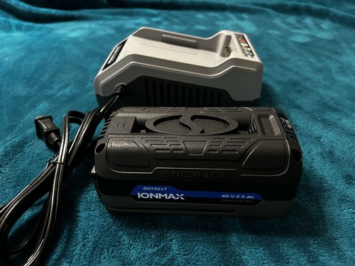OEM Sun Joe Snow Joe iBAT40 iONMAX 40V 2.5AH Battery & Charging Base iCHRG40 - Picture 4 of 6