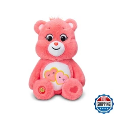 Care Bears 14" Love-A-Lot Bear Pink Plush - Soft & Cuddly Stuffed Animal Gift