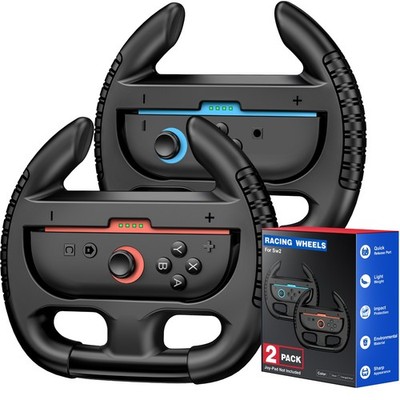 Switch 2 Zubehör für Nintendo, 2x Schwarz Switch 2 Grip Switch 2 Accessories