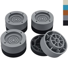 Round Furniture Risers for Bed, Chair, Table - Heavy Duty Elevation, Pack of 4