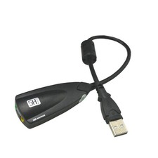 External USB Sound Card 7.1 Adapter 5HV2 3D Audio Headset Microphone J7C74011