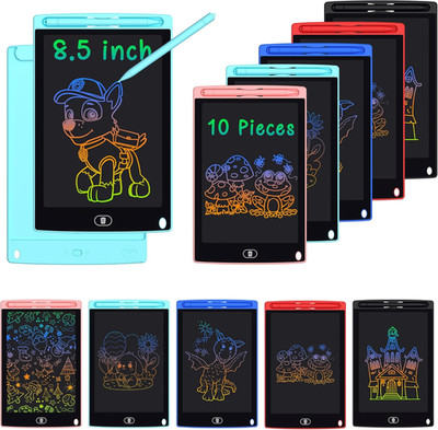 LCD Writing Tablet for Kids - 10 Pack 8.5 Inch Doodle Board Erasable Electronic