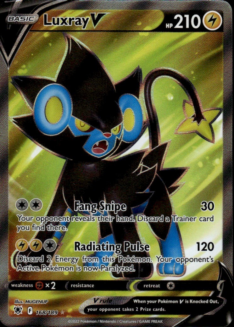 LUXRAY V 168/189 ULTRA RARE ASTRAL RADIANCE POKEMON HOLO NM/M