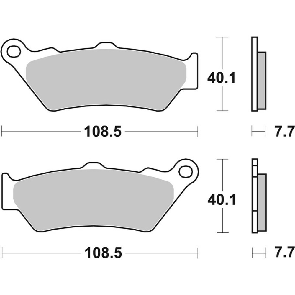 Brake Pads for BMW K 1600 GTL ABS 2022-2024 Rear OG Street Brembo - Image 5