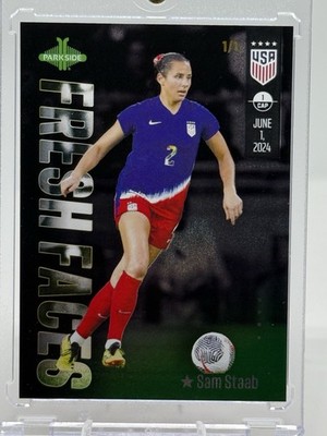 2025 Parkside Fresh Faces Sam Staab #10 Gold 1 of 1 USWNT