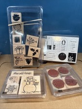 Stampin Up Christmas Lot Lease, Snowflake, Frosty, Tags, And Season Sketches