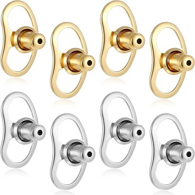8PCS Earring Lifters Backs for Droopy Ears, Large Earring Backs Replacements ...
