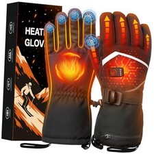 Heated Gloves, Rechargeable Heated Gloves for One Size Fast-Charging Version