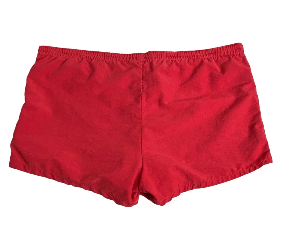 "Bañador corto Jantzen vintage para hombre 38 rojo azul color block forrado años 70 80 2,5""" Foto 2 de 4