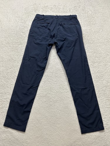 Lululemon Pants Mens 32 Navy Blue ABC Classic Fit Warpstreme Chino Golf Cotton - Picture 5 of 11