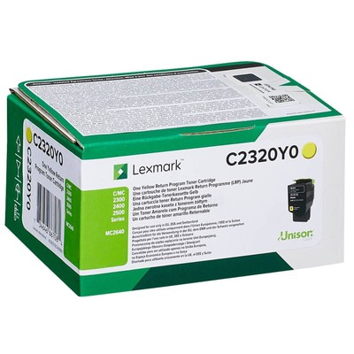 Original Lexmark C2320Y0 Rückgabeprogramm Tonerkassette Gelb (C2320Y0)