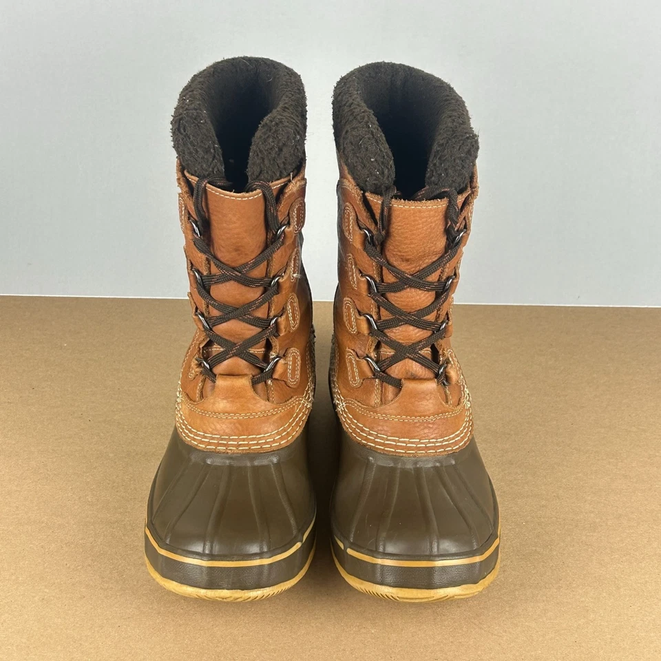 L.L. Bean Snow Boot Pac Botas de Pato Impermeables para Mujer 6 Marrón Alto Con Cordones Foto 2 de 4