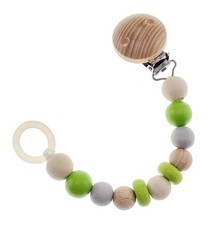 Baby Toy Pacifier Chain Apple Green 3x21x2cm NEW Pacifier Dummy Figure