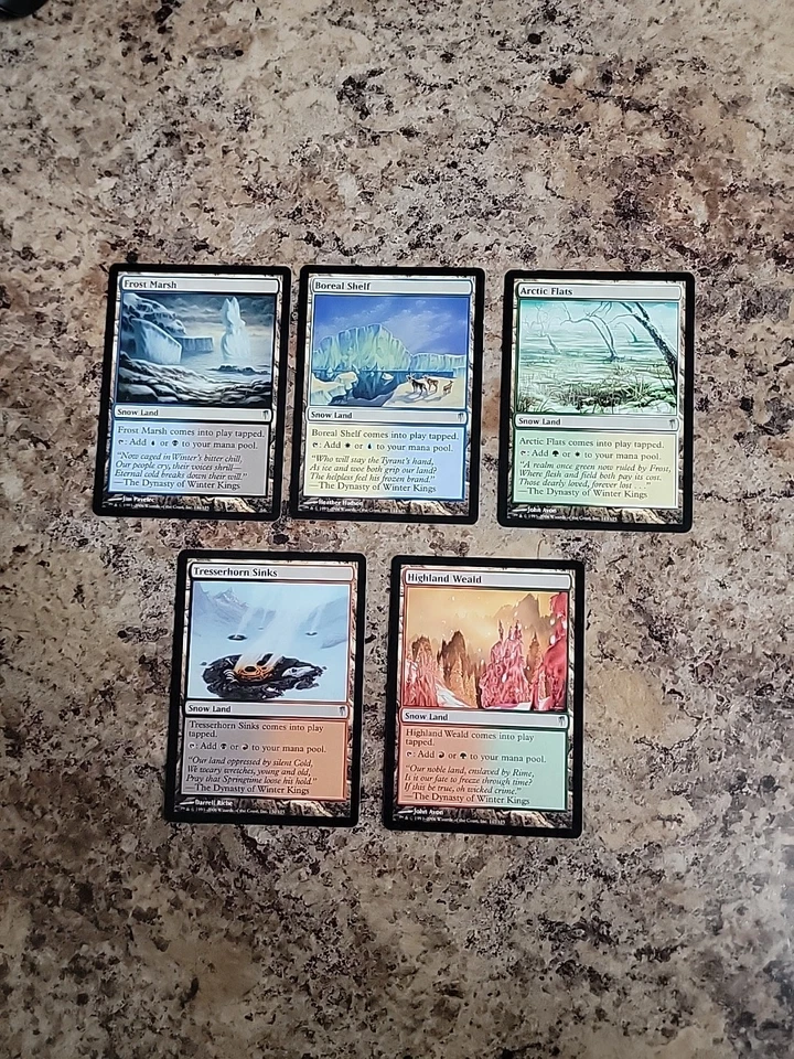 5 Dual Land - Coldsnap - 1x of each NM Collector Sets  Magic MTG Snow Mana - Image 2 of 4