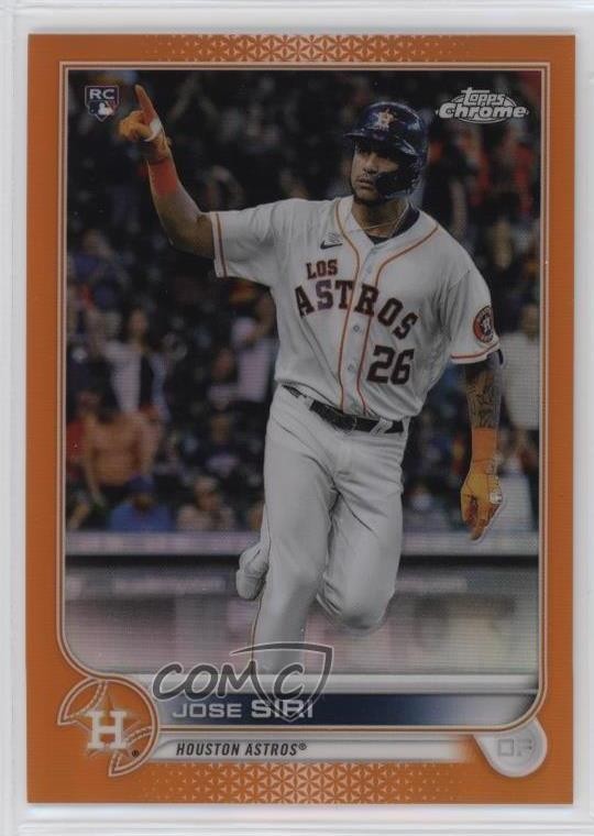 2022 Topps Chrome Orange Refractor 11/25 Jose Siri #204 Rookie RC w5p