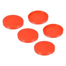 110mm ID Pipe End Caps, 5 Pack Round Tubing Insert Pipe Cover, Red