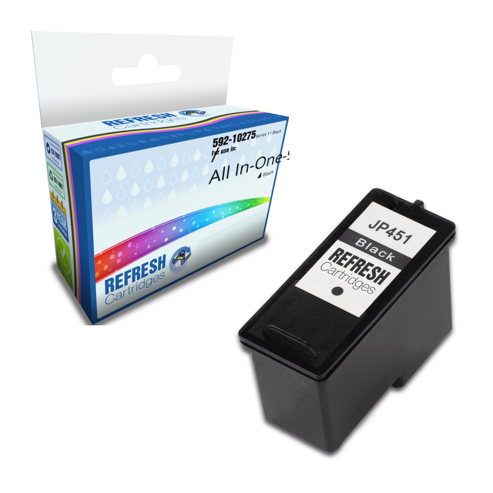 Refresh Cartridges Black 592-10275 Ink Compatible With Dell Printers