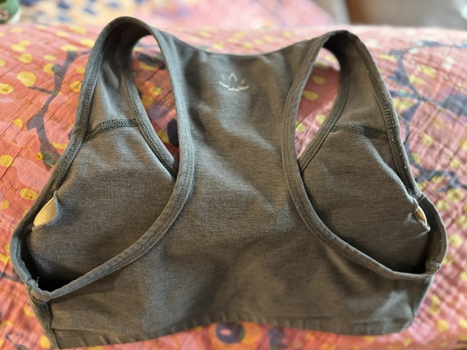BeYond Yoga Grey Lightly Padded Sports Bra Medium - Image 3 of 3