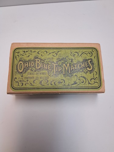 Ohio Blue Tip Matches Strike Anywhere Vintage Green Boxes W/Matches  Made in USA