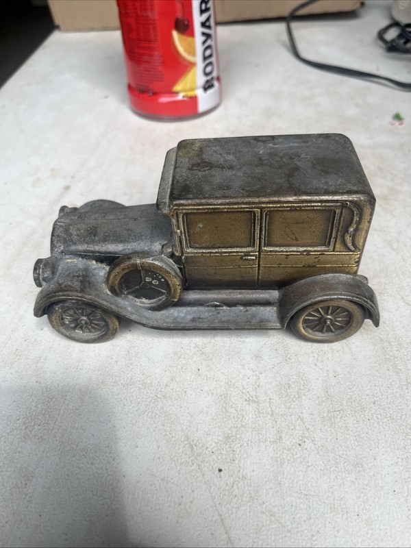 Vintage Banthrico Metal Coin Bank Car, 1924 Chrysler Chicago