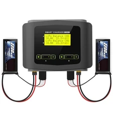 C6X2 Dual LiPo Battery Charger DC 240W 10A for LiPo/Li-ion/Life(1-6s) NiCd/NiMH