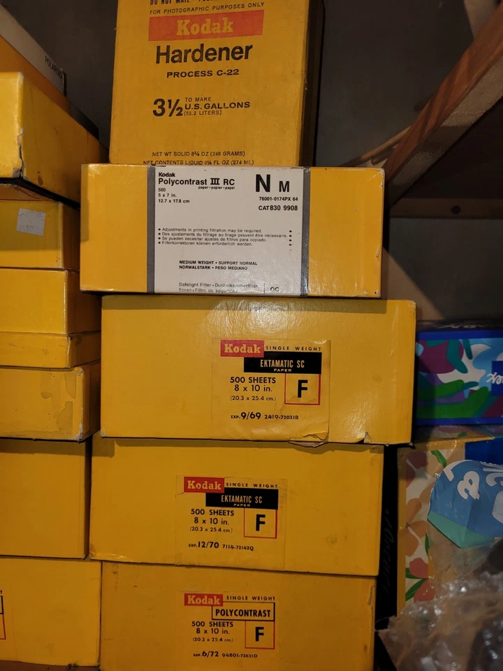 NOS Kodak 500 8x10 Ektamatic SC F 3/77 exp. SELLADO. Envío rápido Foto 3 de 4