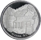Vintage 1988 Nevada Gold & Silver Company Genoa, NV 1 oz .999 Fine Silver Round