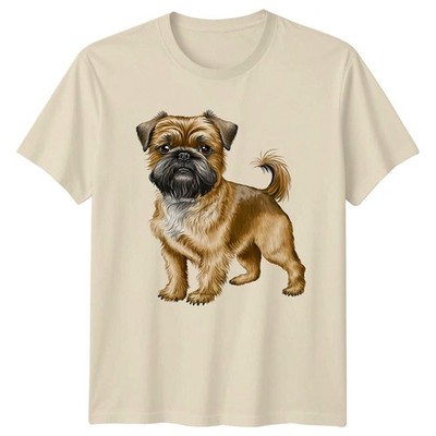 Brussels Griffon Hunde Tiere Herren T-Shirt Damen Tee Grafik Unisex Top