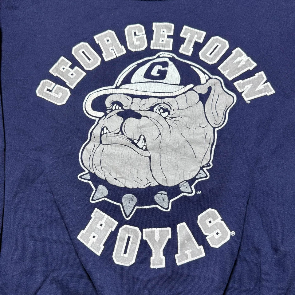 Sudadera de baloncesto vintage años 90 Georgetown University Hoyas Bulldog NCAA - XL Foto 2 de 4