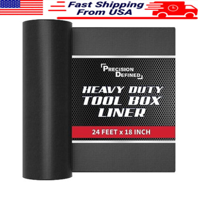 Professional Tool Box Liner Non-Slip Thick Drawer Shelf Mat 24ft x 18in New