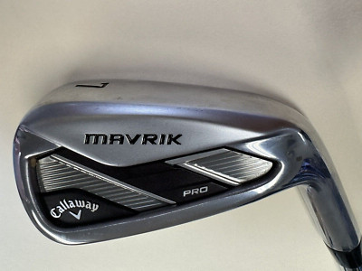 Callaway Mavrik Pro 7 Iron True Temper Elevate VSS Pro 105 Stiff Steel RH, EUC