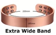 Copper Magnetic Bracelet Brushed Arthritis Pain Relief Bangle Healing Therapy