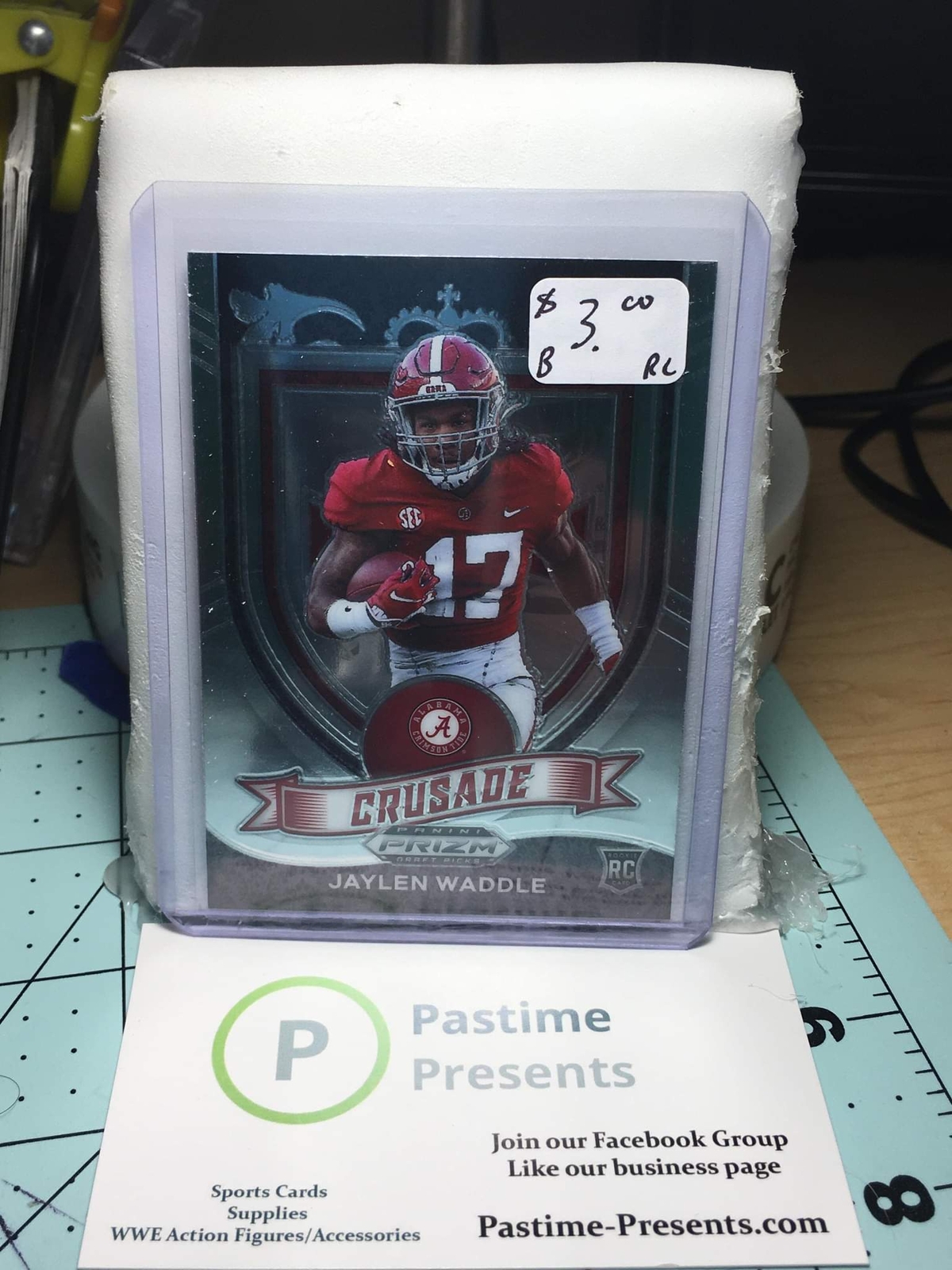 2021 Prizm Draft Picks #169 Jaylen Waddle Crusade RC Alabama (B)
