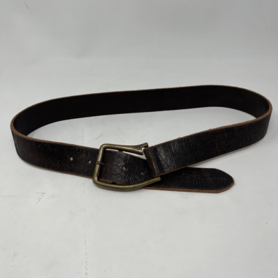 Streets Ahead Leather belt with slanted buckle Made in Italy Sz S Streets Ahead Leather belt with slanted buckle Made in Italy  main image 3