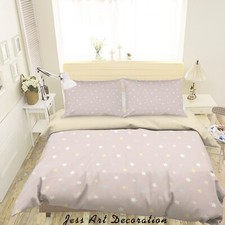 3D Simple Star Pattern Quilt Cover Set Duvet Cover Bedding Pillowcases