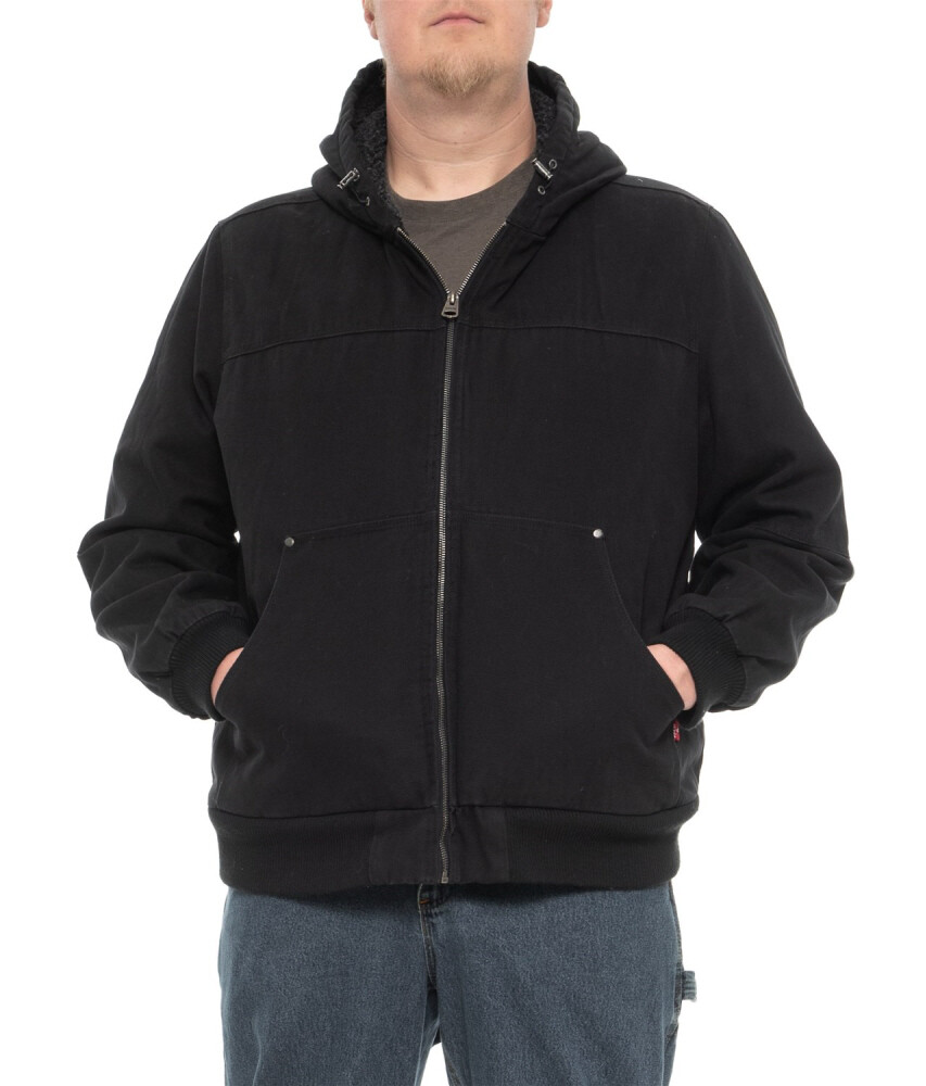 ジャケット・アウター Levi Levi's ~ Sherpa Lined Men's Hooded Canvas Work Jacket