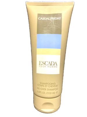ESCADA POUR HOMME CASUAL FRIDAY 6.8 oz / 200 ml ALL OVER SHAMPOO MEN unboxed 