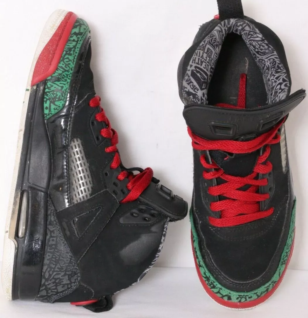 Jordan spizike black clearance red green